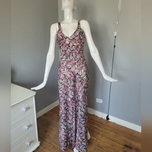 Nasty Gal Abstract Zebra Maxi Gown, VGUC, Size 6